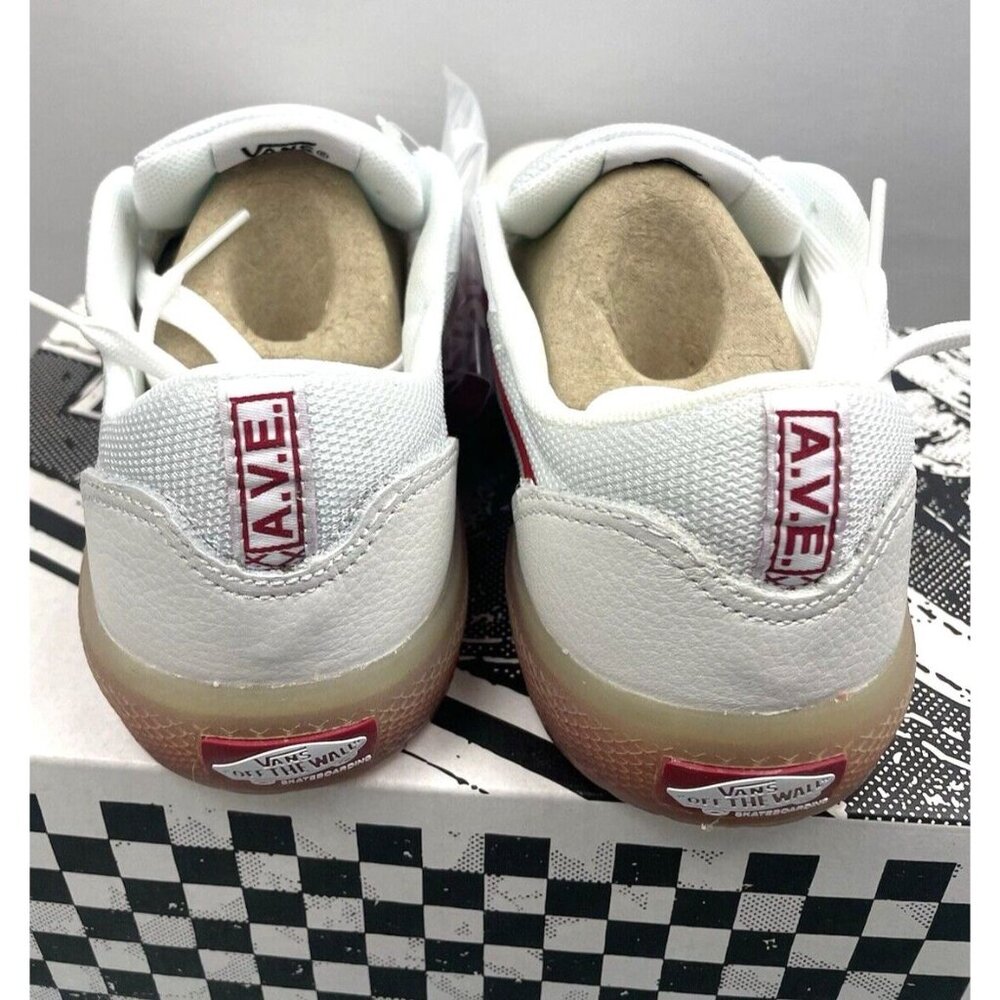 VANS AVE SKATE SPORT LEATHER  WHITE SHOES MEN'S SIZE 5.5 - Picture 13 of 16